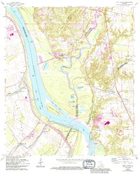 Port Hudson 1963 topographic map thumbnail