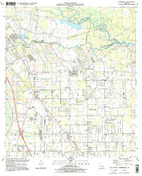 Prairieville 1995 topographic map thumbnail