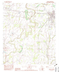 Rayville 1982 topographic map thumbnail