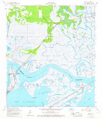 Rigolets 1956 topographic map thumbnail
