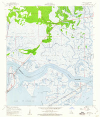 Rigolets 1956 topographic map thumbnail