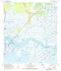 Rigolets 1968 topographic map thumbnail