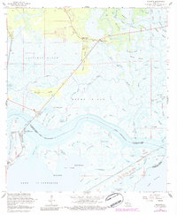 Rigolets 1968 topographic map thumbnail