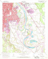 Shreveport East 1959 topographic map thumbnail