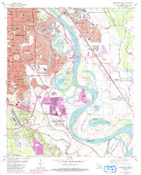Shreveport East 1980 topographic map thumbnail
