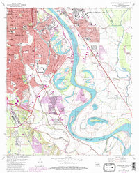 Shreveport East 1980 topographic map thumbnail
