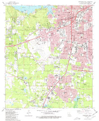 Shreveport West 1980 topographic map thumbnail