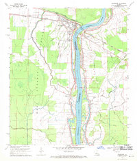 Simmesport 1969 topographic map thumbnail