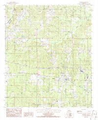 Simsboro 1986 topographic map thumbnail