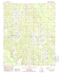 Spearsville 1985 topographic map thumbnail