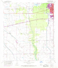 Sulphur 1955 topographic map thumbnail