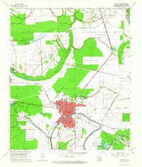 Tallulah 1963 topographic map thumbnail