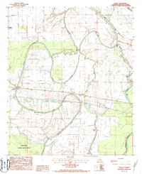 Tendal 1986 topographic map thumbnail