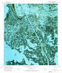 Three Bayou Bay 1973 topographic map thumbnail