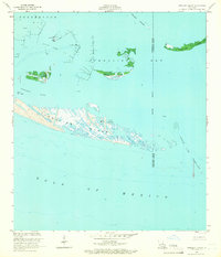 Timbalier Island 1953 topographic map thumbnail