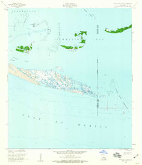 Timbalier Island 1953 topographic map thumbnail
