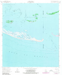 Timbalier Island 1953 topographic map thumbnail