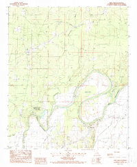 Twin Oaks 1988 topographic map thumbnail