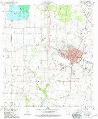 Ville Platte 1983 topographic map thumbnail