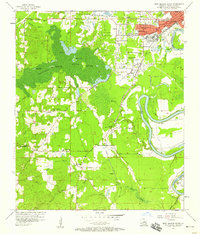 West Monroe South 1957 topographic map thumbnail