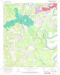 West Monroe South 1957 topographic map thumbnail