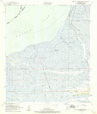 West of Johnson Bayou 1957 topographic map thumbnail
