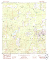 Winnfield West 1984 topographic map thumbnail