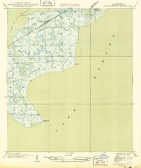 Alligator Point 1949 topographic map thumbnail