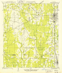 Amite 1949 topographic map thumbnail