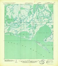 Bastian Bay 1935 topographic map thumbnail