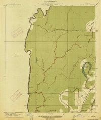 Baxter Bayou 1914 topographic map thumbnail