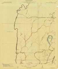 Baxter Bayou 1914 topographic map thumbnail