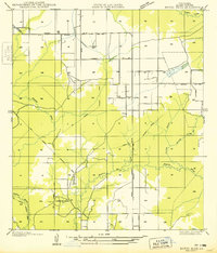 Bayou Blue topographic map thumbnail
