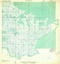 Bayou Blanc 1932 topographic map thumbnail
