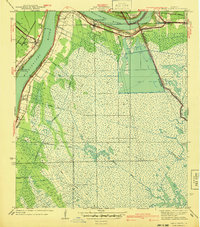 Belle Chasse 1940 topographic map thumbnail