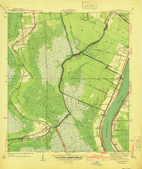 Bertrandville 1940 topographic map thumbnail
