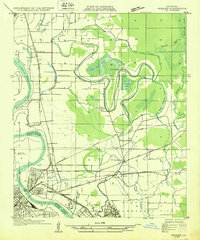 Bossier SW topographic map thumbnail