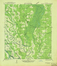 Bossier Point 1941 topographic map thumbnail