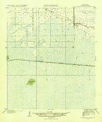 Boudreaux Lake 1935 topographic map thumbnail