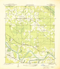 Campti NW topographic map thumbnail
