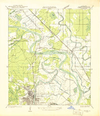 Campti SE topographic map thumbnail