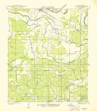 Campti SW topographic map thumbnail