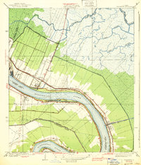 Chalmette 1939 topographic map thumbnail