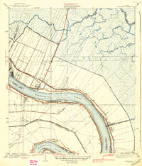 Chalmette 1939 topographic map thumbnail