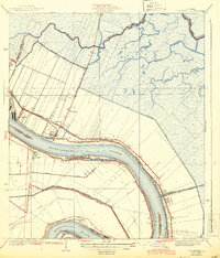 Chalmette 1939 topographic map thumbnail