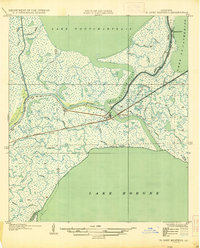 Chef Menteur 1937 topographic map preview