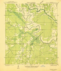 Chemard Lake topographic map thumbnail
