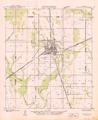 DeQuincy 1947 topographic map thumbnail