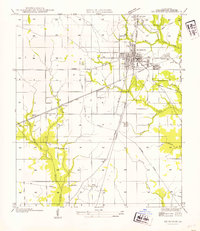 DeRidder 1954 topographic map thumbnail