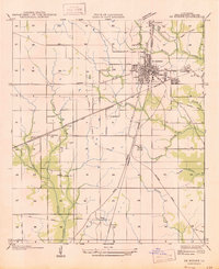 DeRidder 1947 topographic map thumbnail